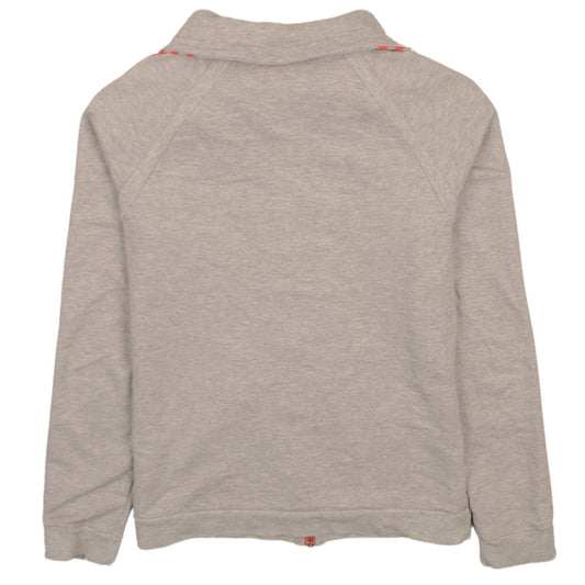 Womens UK Size L adidas Grey Full Zip Sweatshirt