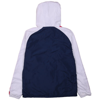 Womens UK Size L adidas Blue Windbreaker Coat