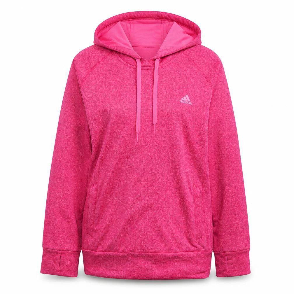 Womens UK Size L adidas Pink Pullover Hoodie