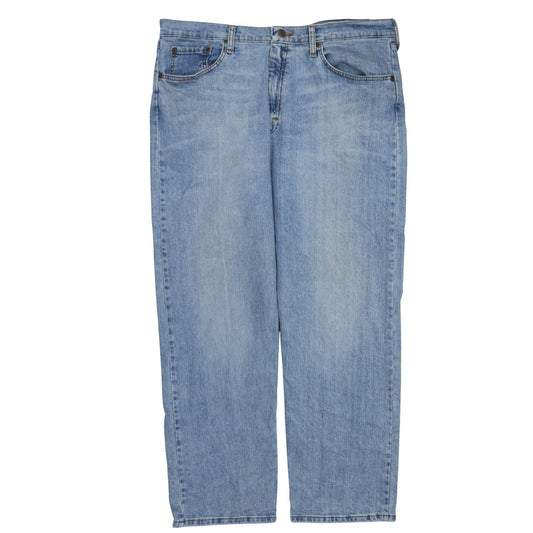 Mens UK Size 38 Wrangler Relaxed Fit Straight Blue Jeans