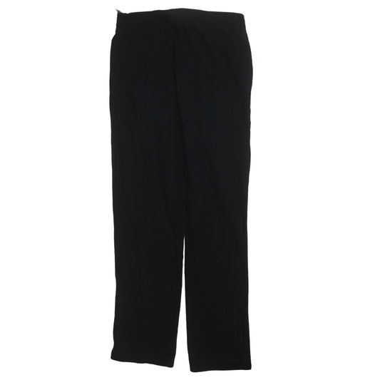 Champion Women Black Fleece Sweatpants Medium Regular Fit
