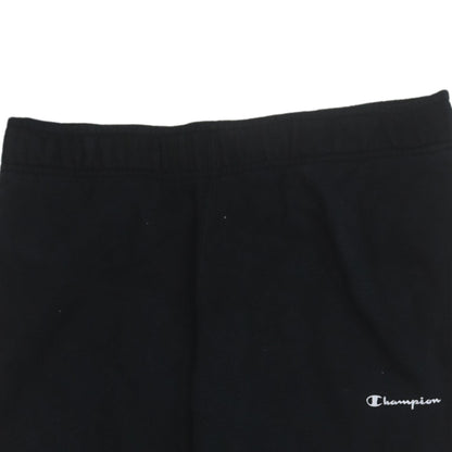 Champion Women Black Fleece Sweatpants Medium Regular Fit