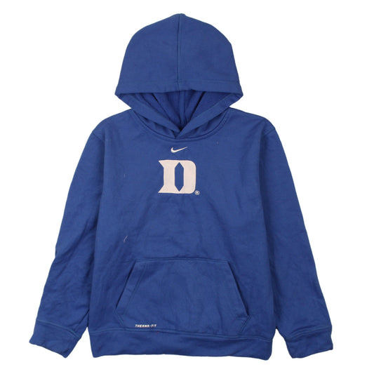 Womens UK Size L Nike Blue Pullover Hoodie