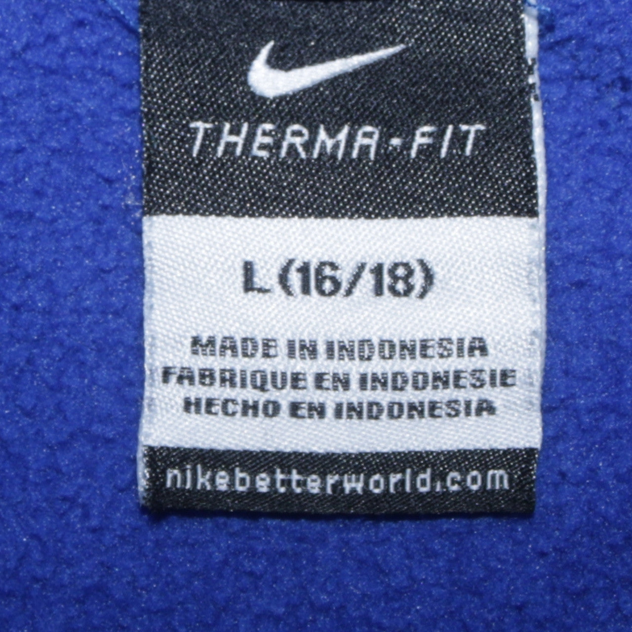 Womens UK Size L Nike Blue Pullover Hoodie