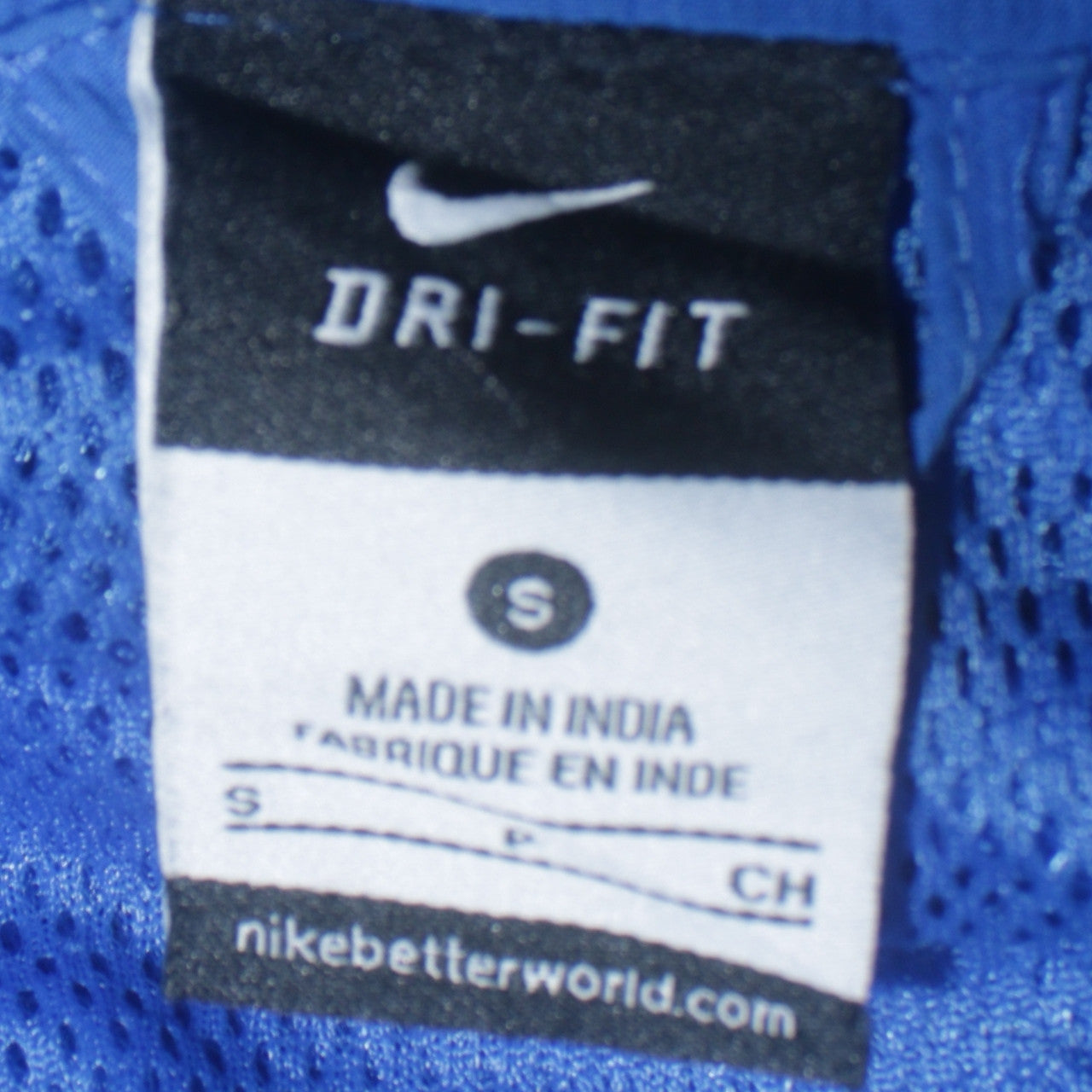 Mens UK Size S Nike Blue Windbreaker Coat