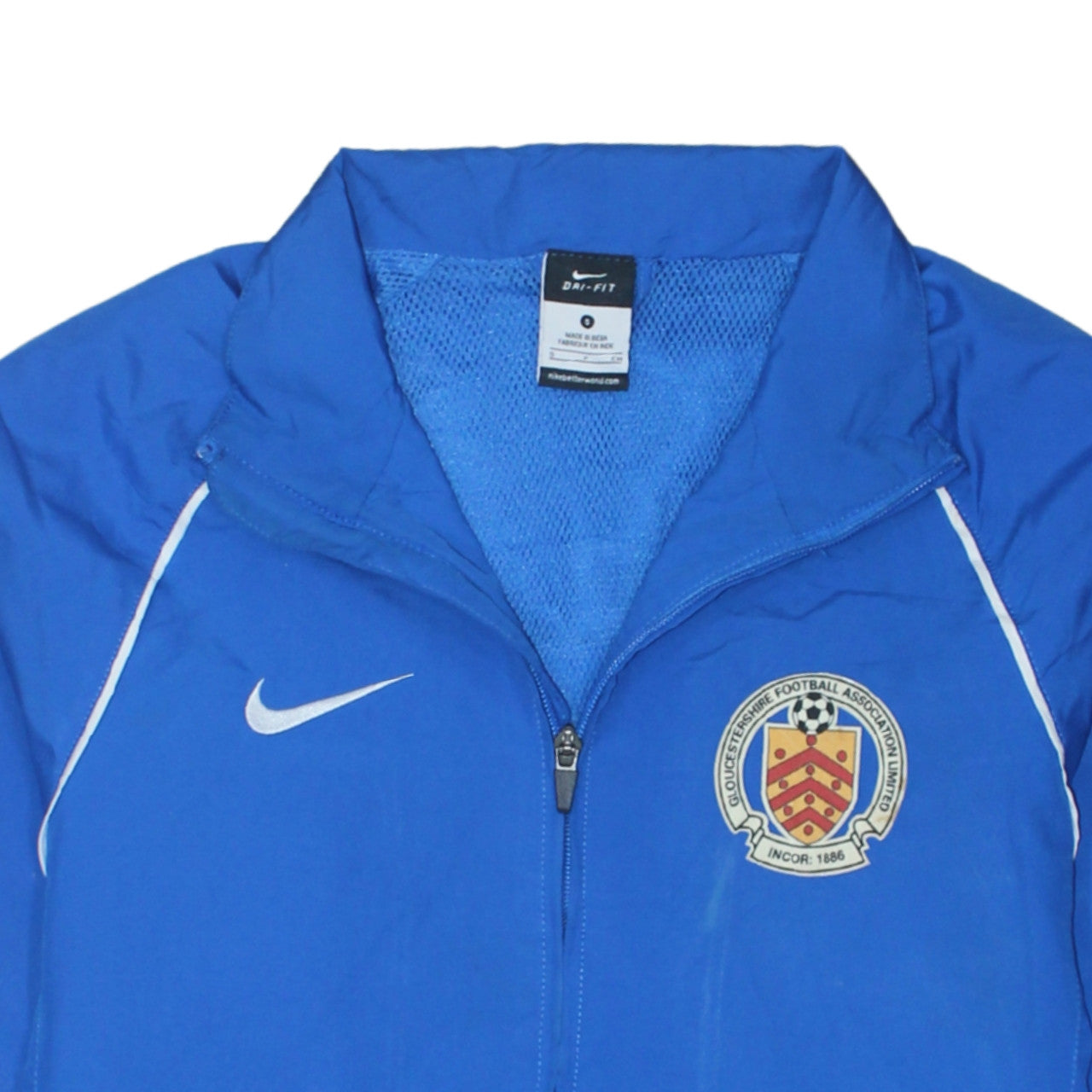 Mens UK Size S Nike Blue Windbreaker Coat