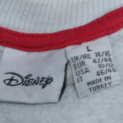 Womens UK Size L Disney White Pullover Sweatshirt
