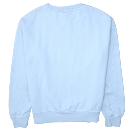 Womens UK Size 2XS Disney Blue Pullover Sweatshirt