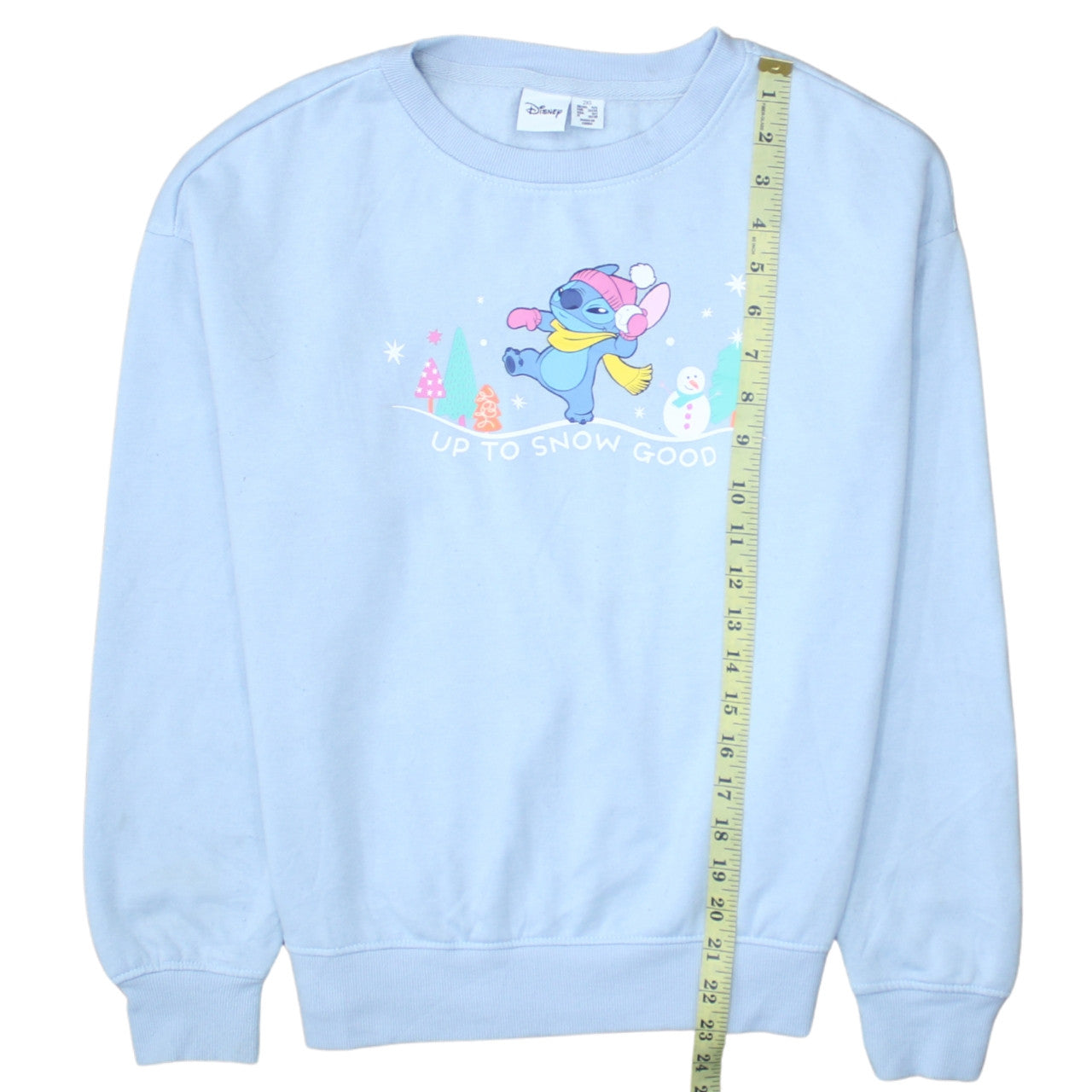 Womens UK Size 2XS Disney Blue Pullover Sweatshirt