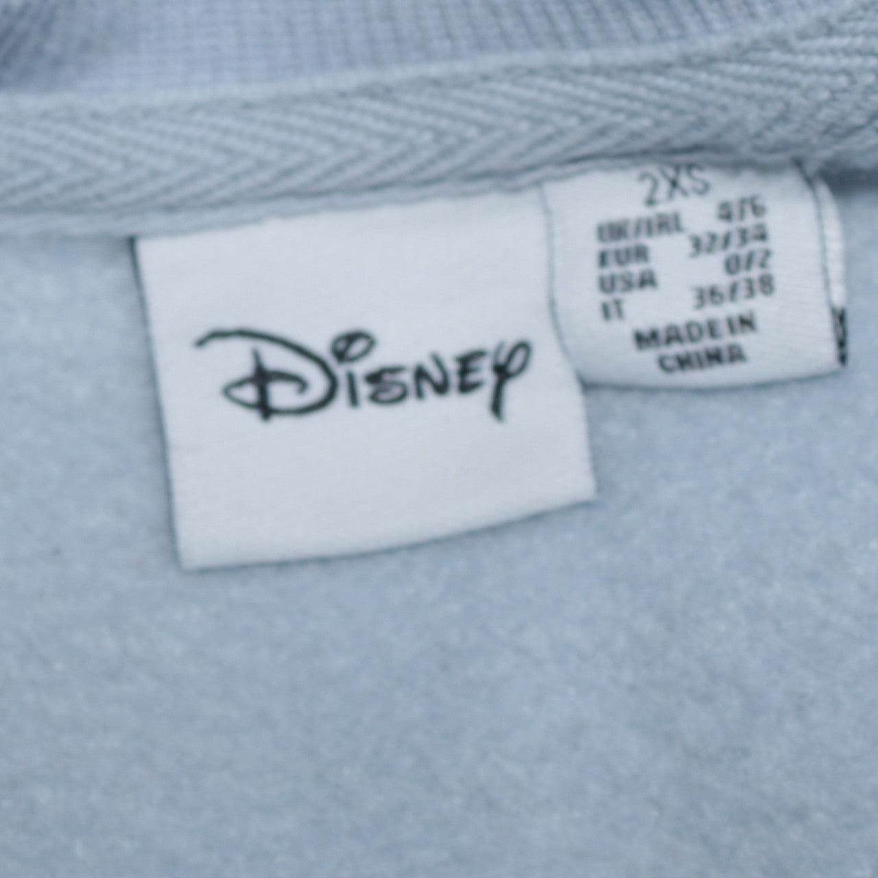 Womens UK Size 2XS Disney Blue Pullover Sweatshirt