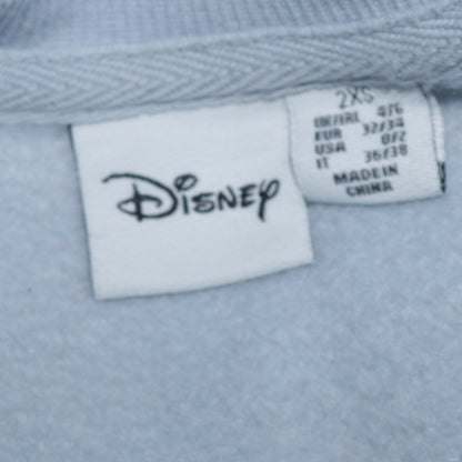 Womens UK Size 2XS Disney Blue Pullover Sweatshirt