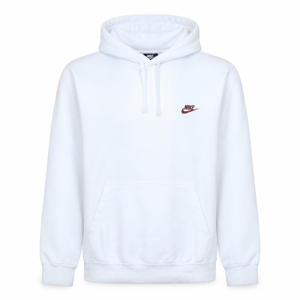 Mens UK Size L Nike White Pullover Hoodie