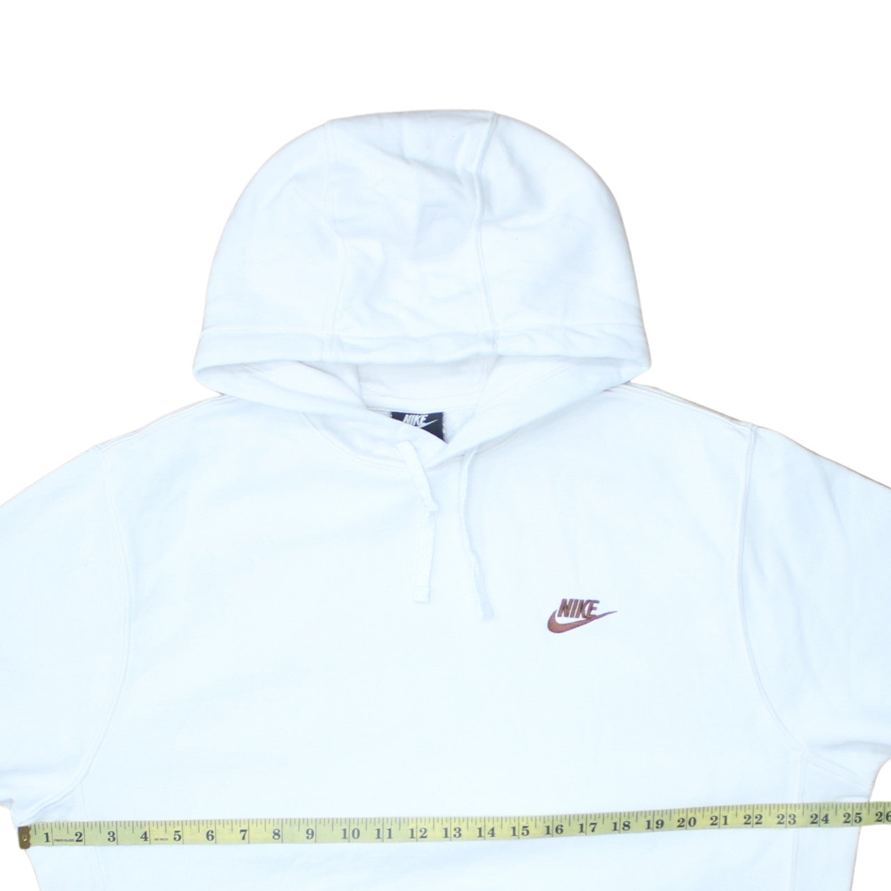 Mens UK Size L Nike White Pullover Hoodie