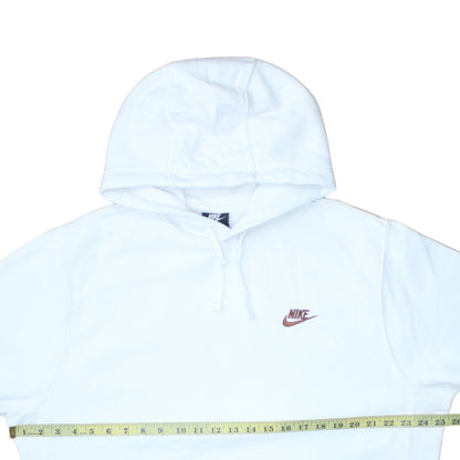 Mens UK Size L Nike White Pullover Hoodie