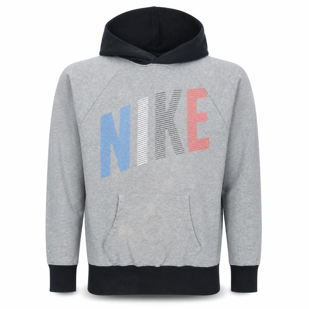 Mens UK Size L Nike Grey Pullover Hoodie