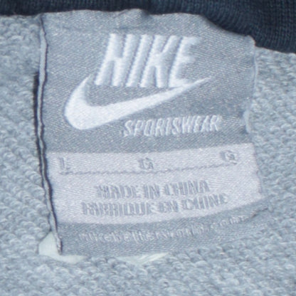 Mens UK Size L Nike Grey Pullover Hoodie