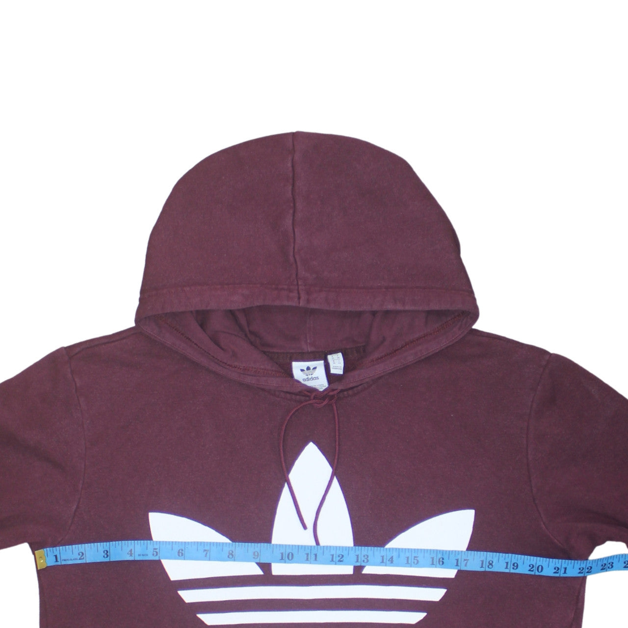 Womens UK Size 10 adidas Red Pullover Hoodie