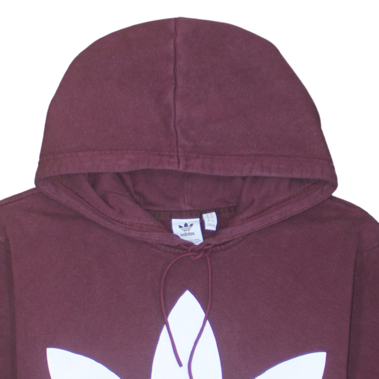 Womens UK Size 10 adidas Red Pullover Hoodie