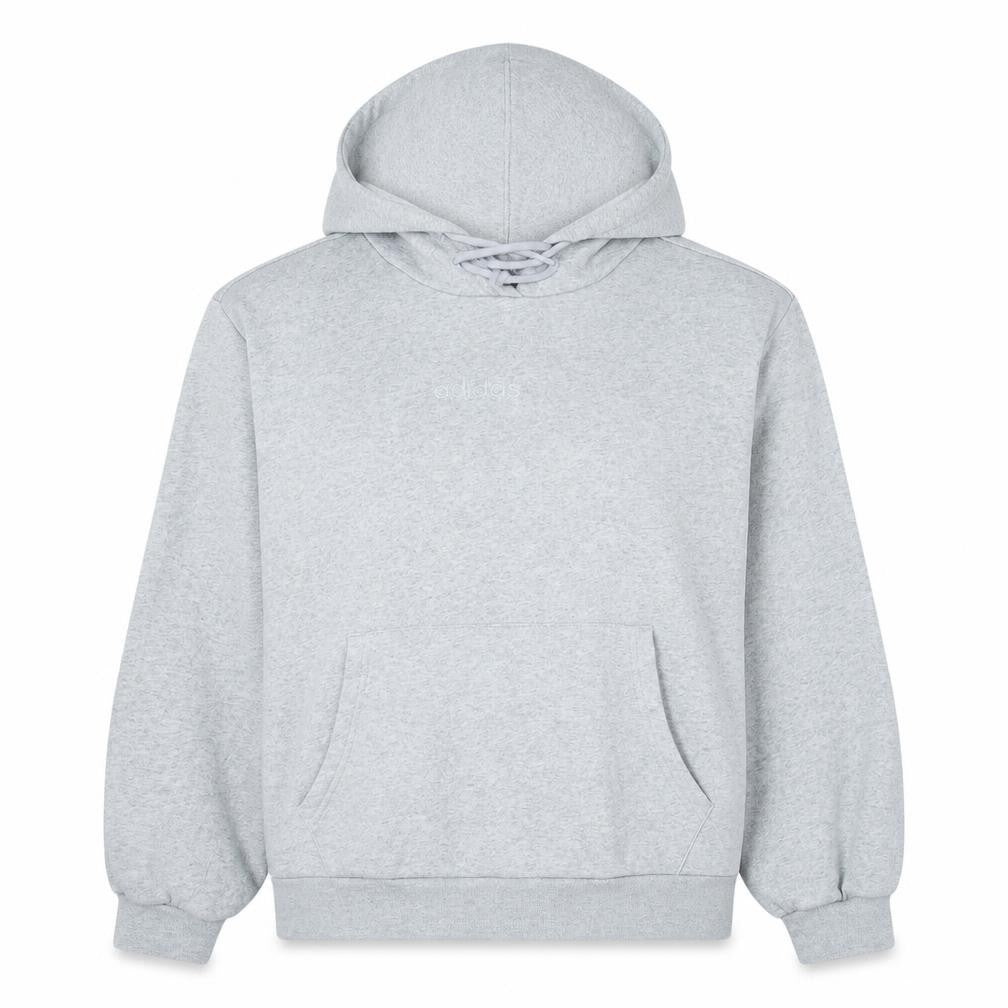 Womens UK Size 12 adidas Grey Pullover Hoodie