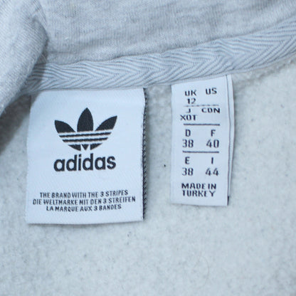 Womens UK Size 12 adidas Grey Pullover Hoodie