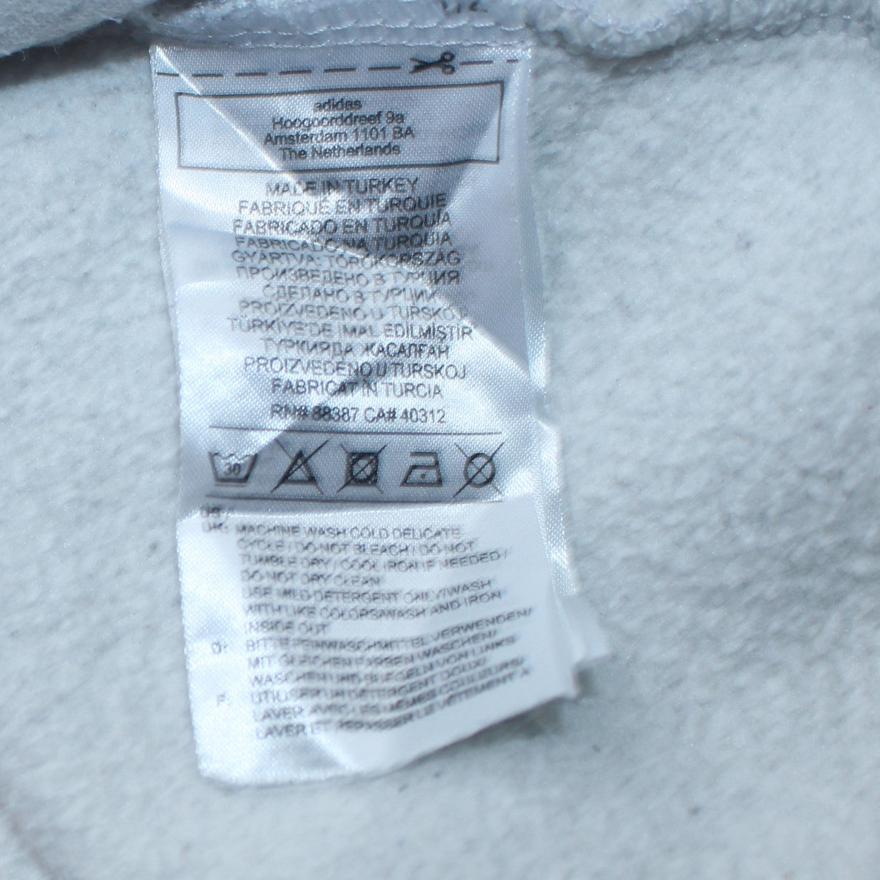 Womens UK Size 12 adidas Grey Pullover Hoodie