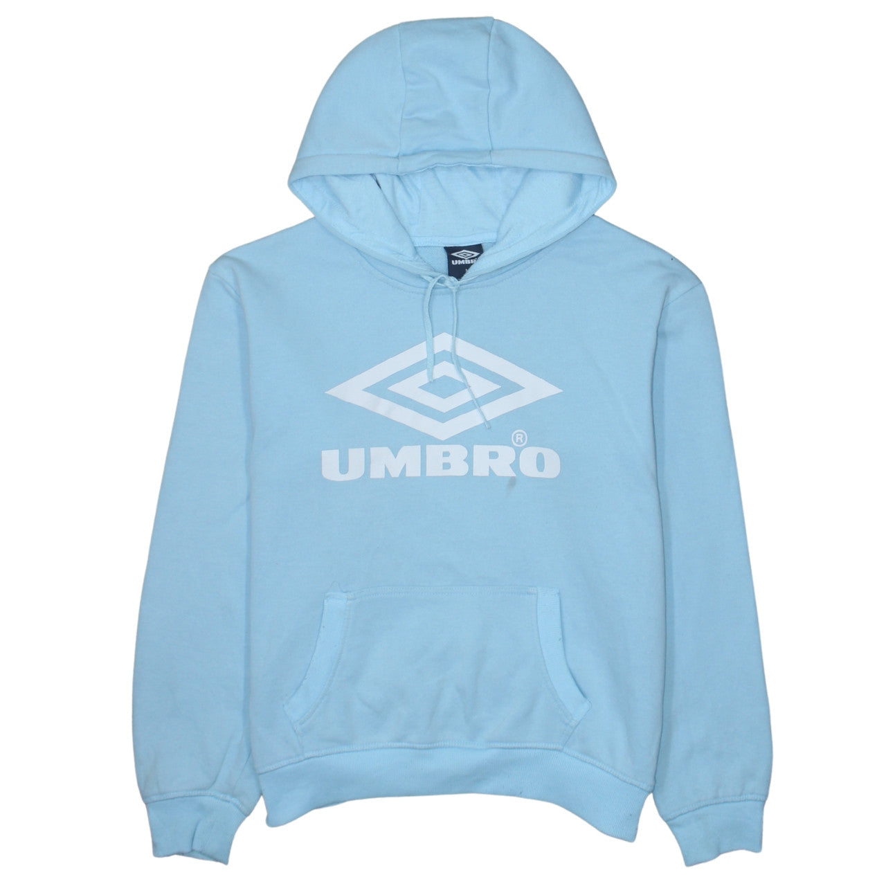Mens UK Size M Umbro Blue Pullover Hoodie