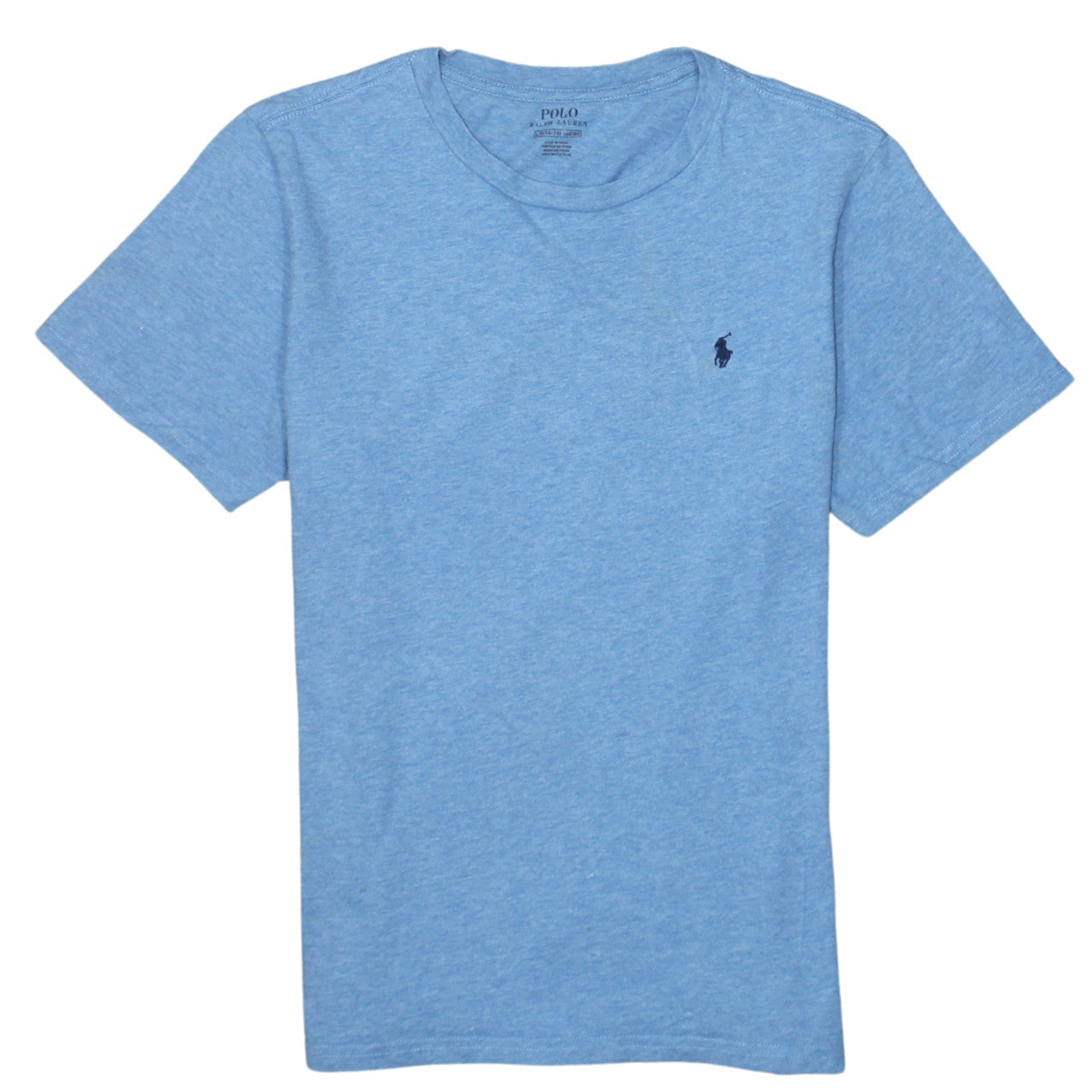 Ralph Lauren Boys Blue Cotton Crew Neck T-Shirt Size 14-16 Years