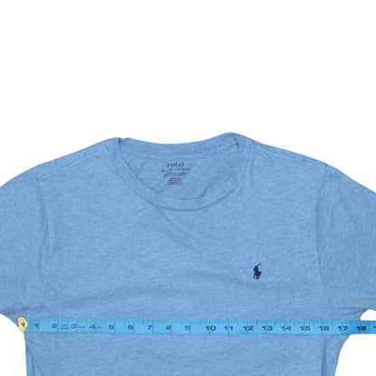 Ralph Lauren Boys Blue Cotton Crew Neck T-Shirt Size 14-16 Years