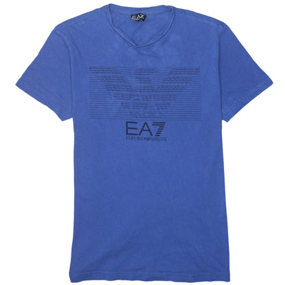 Mens UK Size M Emporio Armani Blue  T-Shirt