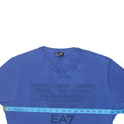 Mens UK Size M Emporio Armani Blue  T-Shirt