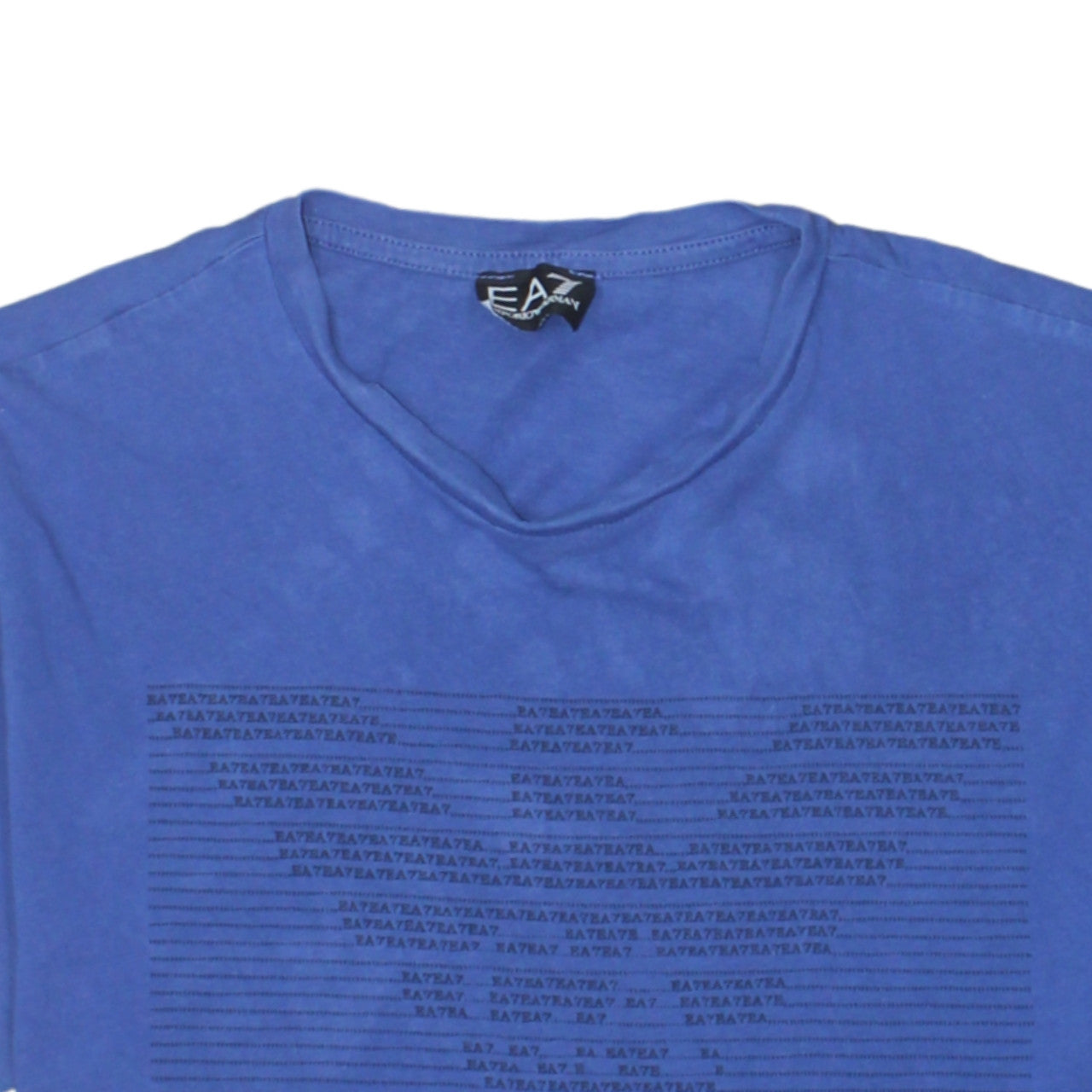 Mens UK Size M Emporio Armani Blue  T-Shirt