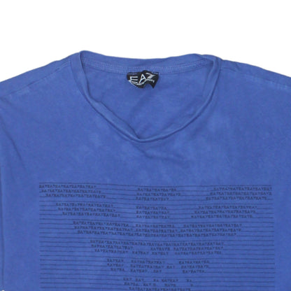 Mens UK Size M Emporio Armani Blue  T-Shirt