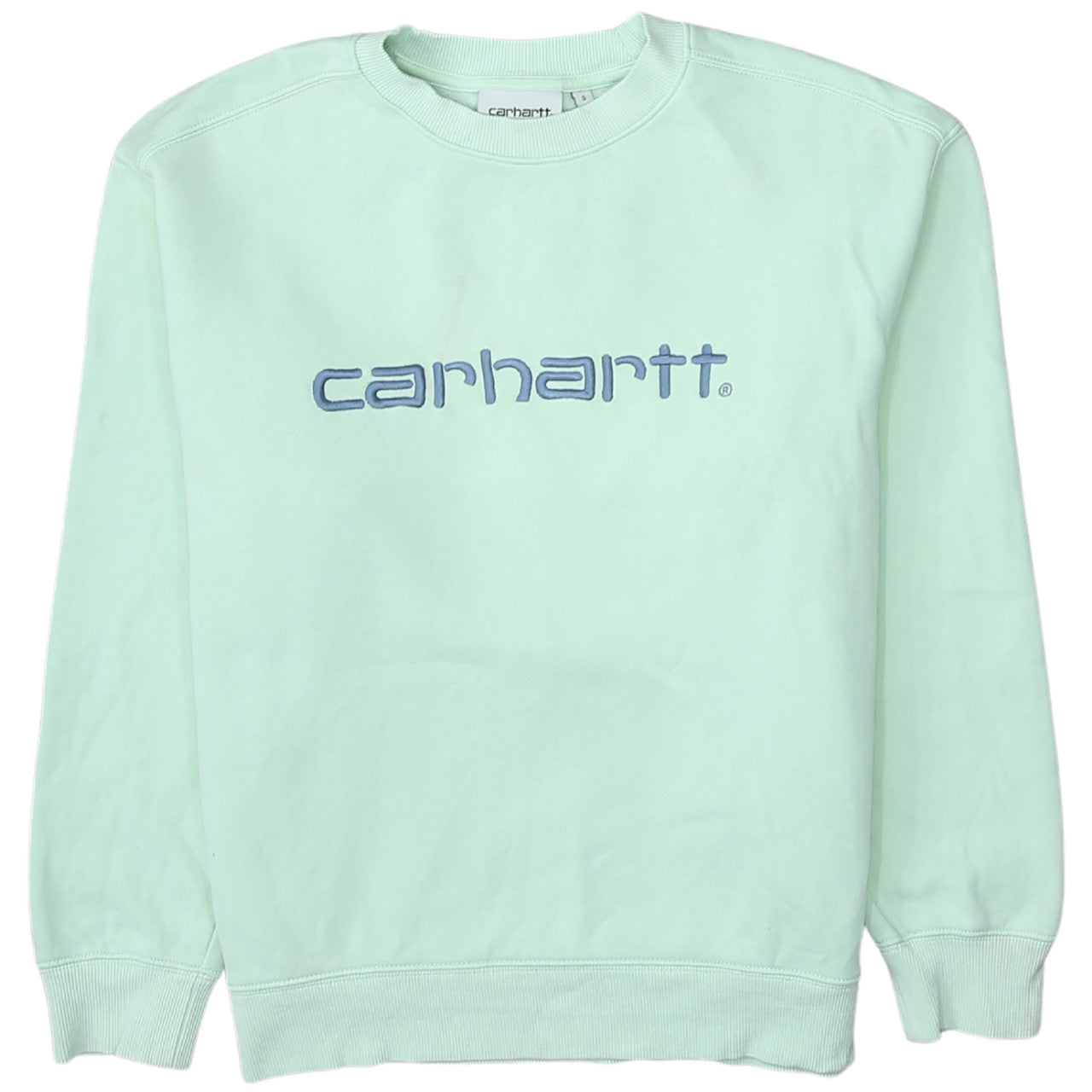Mens UK Size S Carhartt Green Pullover Sweatshirt