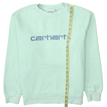Mens UK Size S Carhartt Green Pullover Sweatshirt