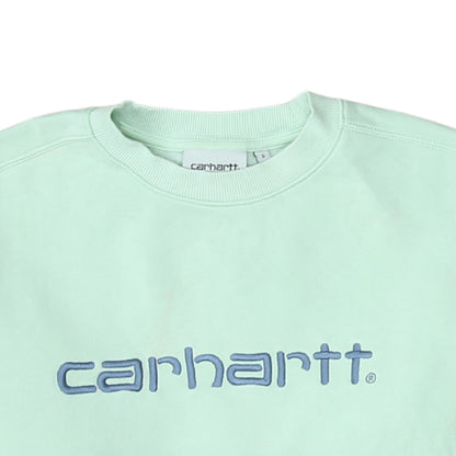 Mens UK Size S Carhartt Green Pullover Sweatshirt