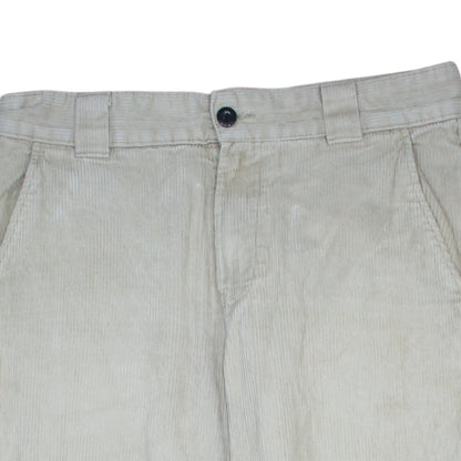 Dickies Men's Beige Corduroy Chino Trousers Size 31W Regular