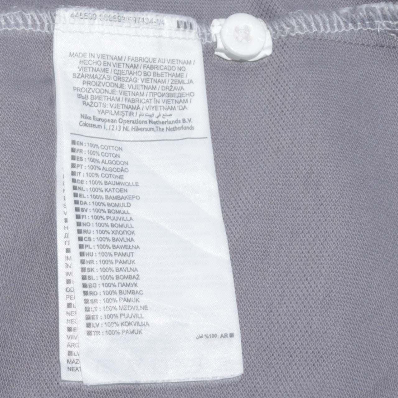Mens UK Size M Nike 100% Cotton Polo Shirt