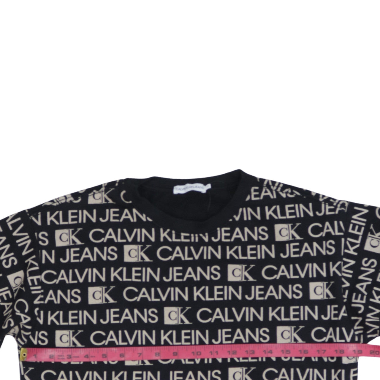 Womens UK Size 14 Calvin Klein Jeans Black Pullover Sweatshirt