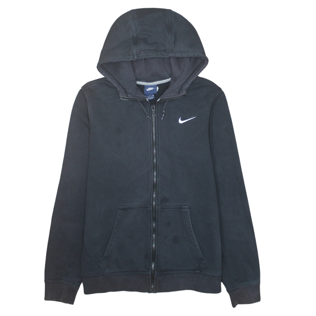 Mens UK Size S Nike Black Full Zip Hoodie