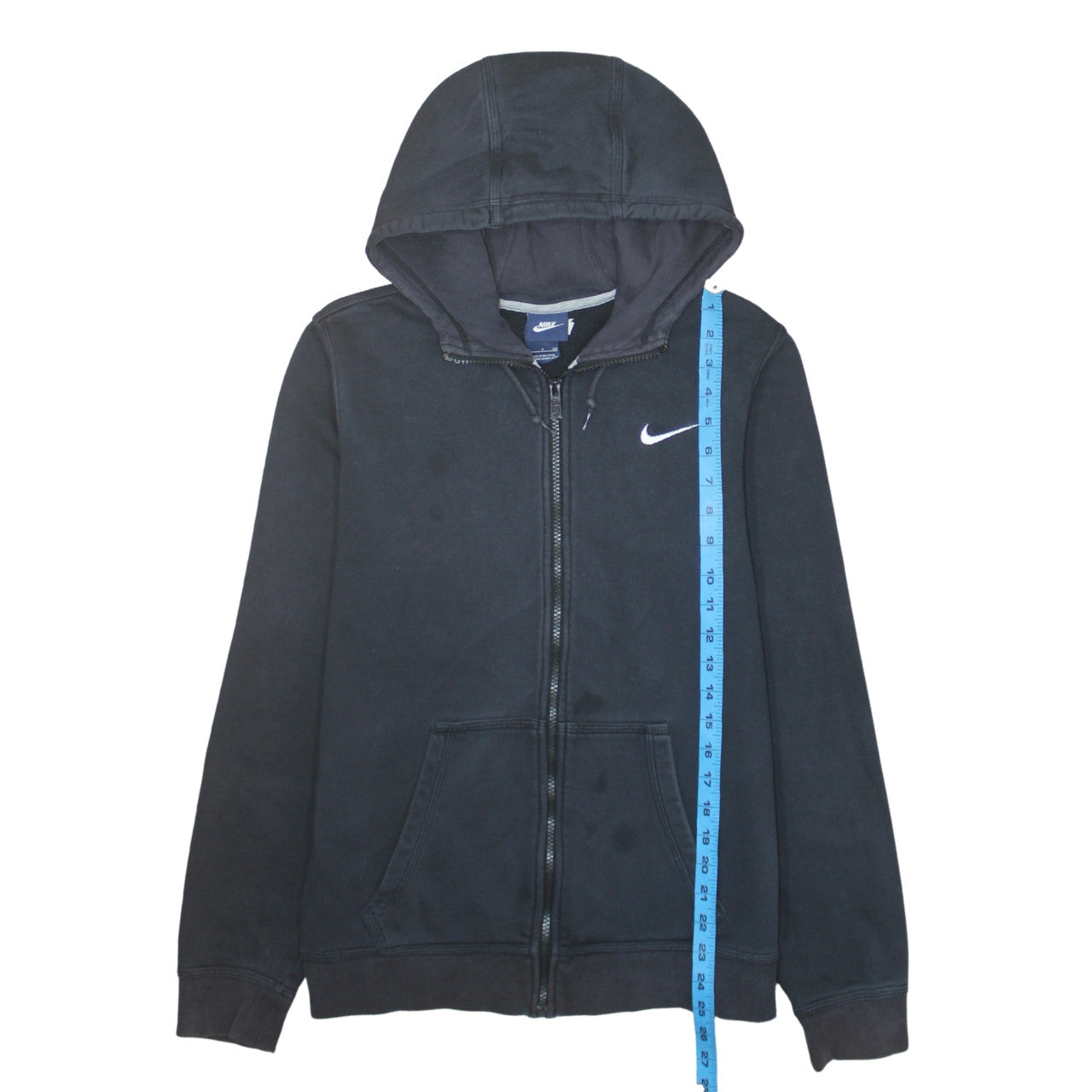 Mens UK Size S Nike Black Full Zip Hoodie