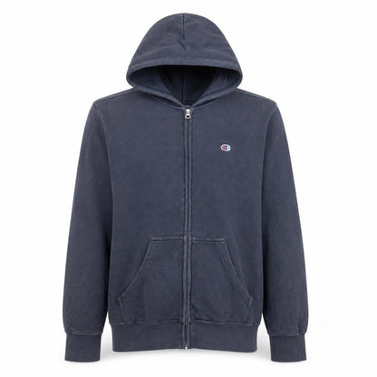 Mens UK Size M Champion Blue Full Zip Hoodie