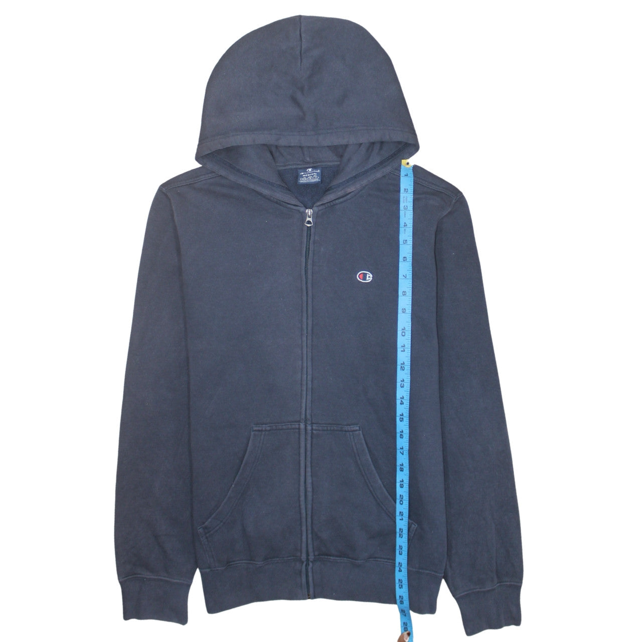 Mens UK Size M Champion Blue Full Zip Hoodie