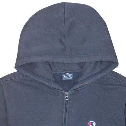 Mens UK Size M Champion Blue Full Zip Hoodie