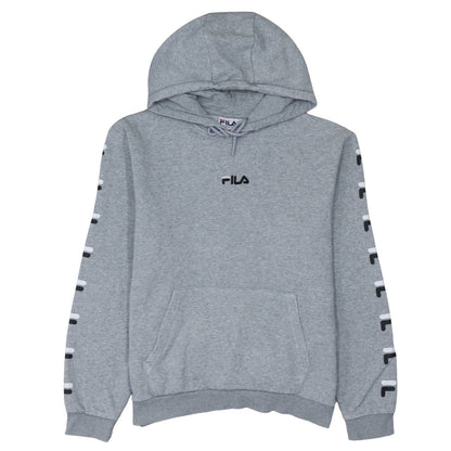 Mens UK Size M FILA Grey Pullover Hoodie