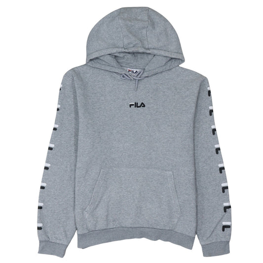 Mens UK Size M FILA Grey Pullover Hoodie