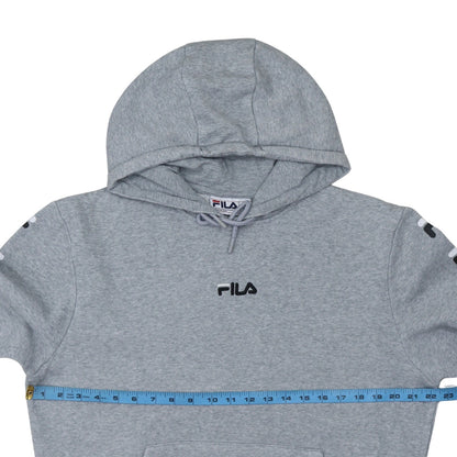 Mens UK Size M FILA Grey Pullover Hoodie