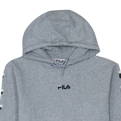 Mens UK Size M FILA Grey Pullover Hoodie