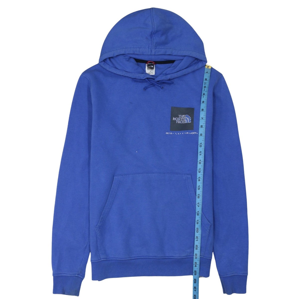 Mens UK Size S The North Face Blue Pullover Hoodie