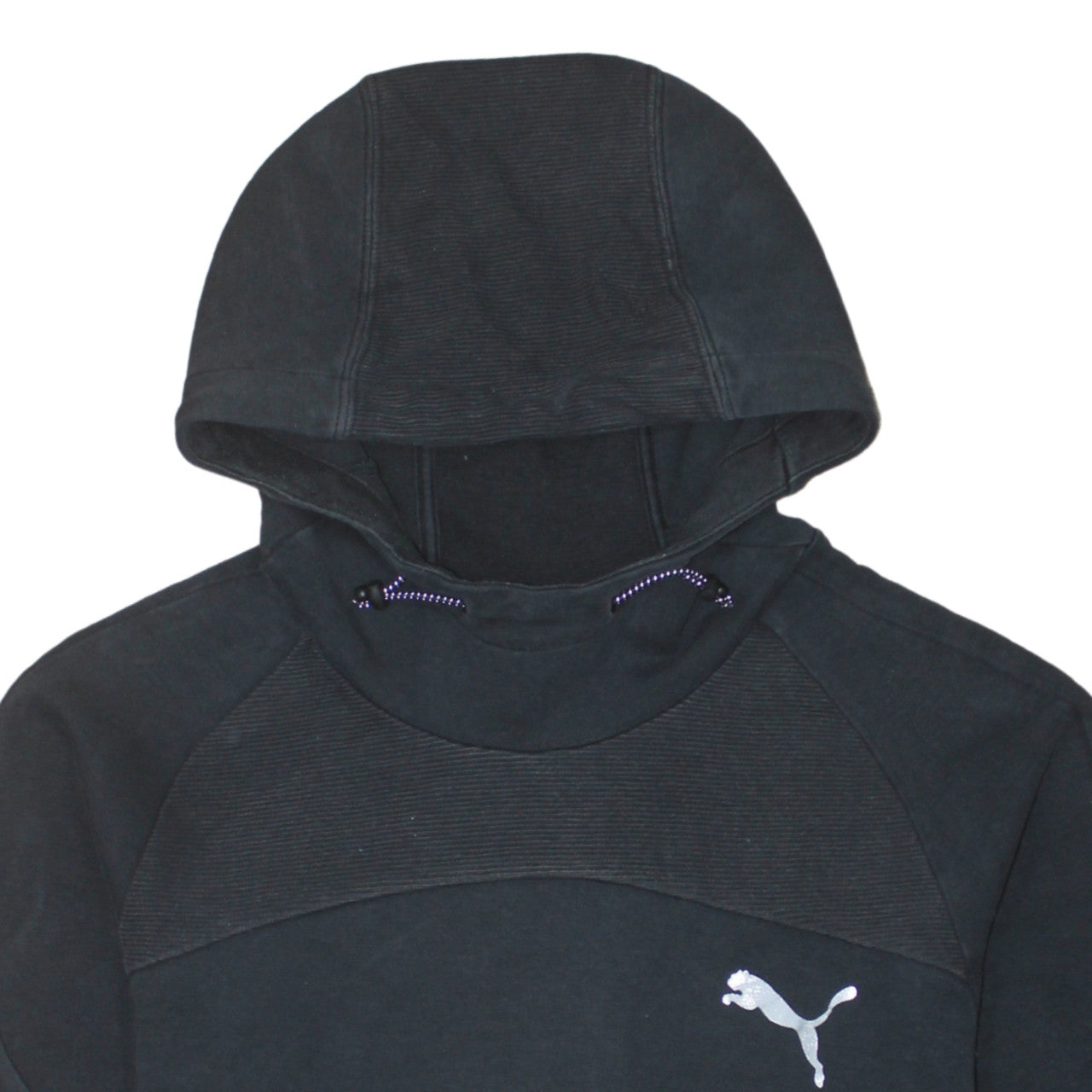 Mens UK Size M PUMA Black Pullover Hoodie