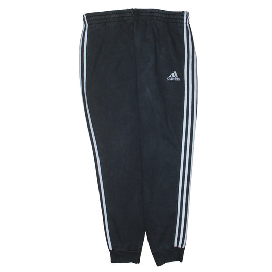 Mens UK Size XL adidas Regular Fit Track Pants Black Trousers